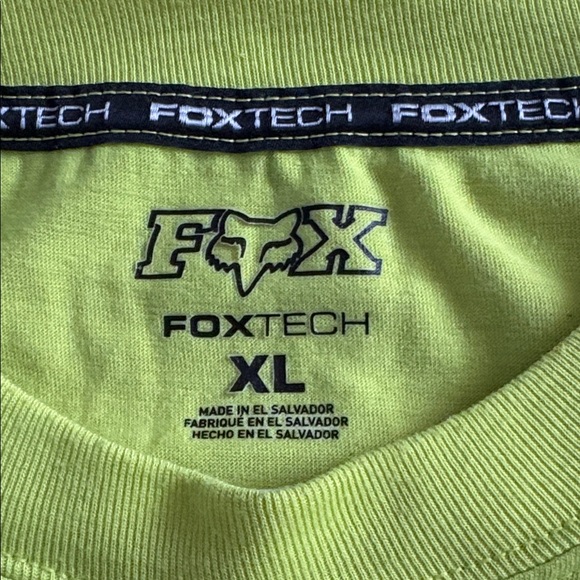 Fox Bright Yellow Men's Short Sleeve Tee - Picture 2 of 2